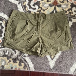 Olive Cuffed Shorts